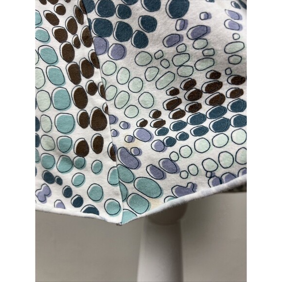 Title Nine Dress Women Large Blue Halter Geometric Sleeveless Stretch Active - Picture 9 of 13